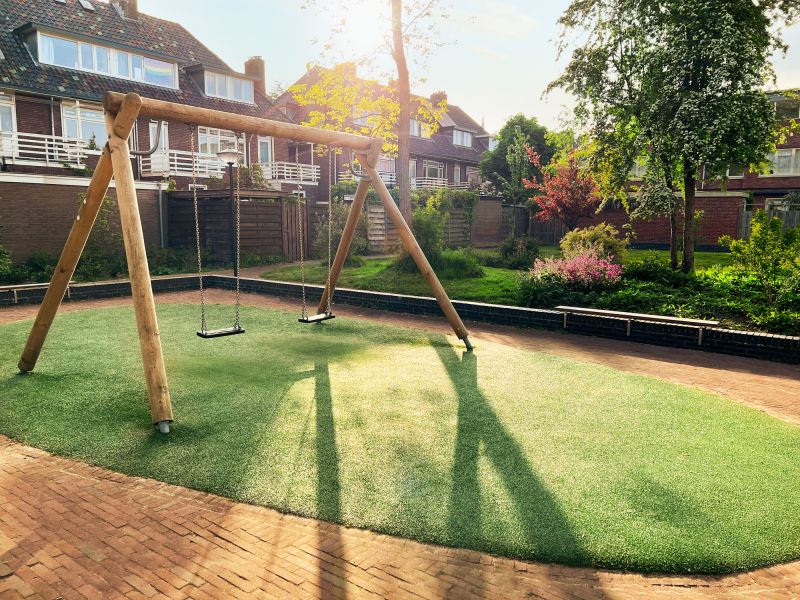 Repaired Swing Set