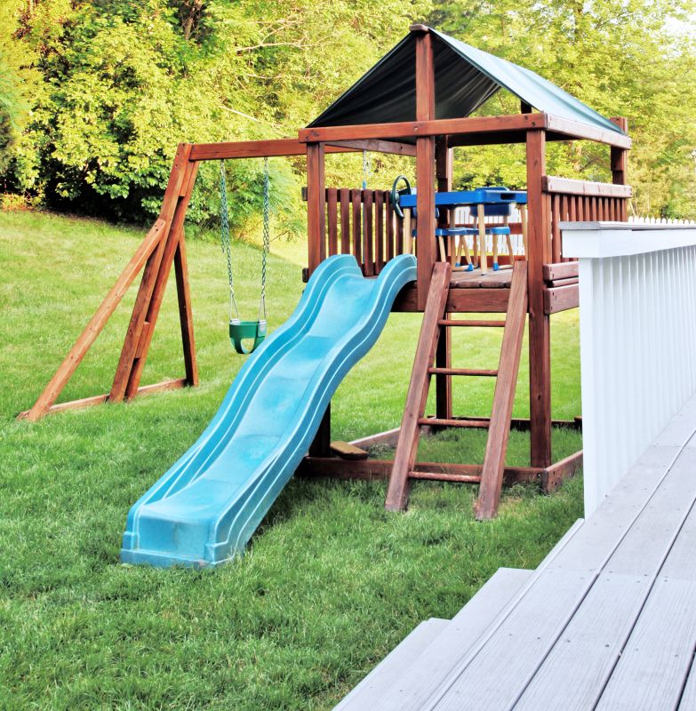 Wooden Playset Installation in Longmont, CO